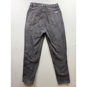 Bill Blass Jeans Womens‎ Faded Black High Waisted Tapered Mom Denim 29x27